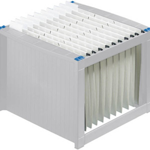 Helit Hngemappenbox H6110084 Lichtgrau, Blau 1St.