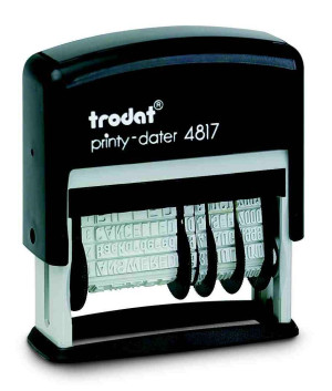 Trodat 4817 Wortbandstempel Schwarz 46 x 4mm (B x H)