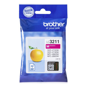 Brother Tintenpatrone LC-3211M Magenta (ca. 200 Seiten) - Passend f