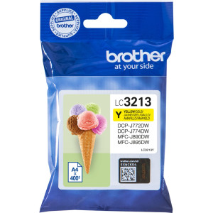 Brother Tintenpatrone LC-3213Y Gelb (ca. 400 Seiten) - Passend fr