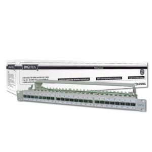Assmann DIGITUS cat.6A 19" Patchpanel 1HE 24-Port grau