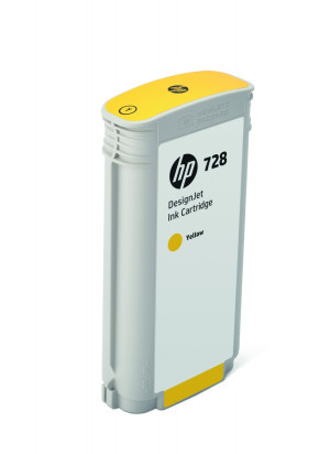 HP Original 728 Druckerpatrone - gelb (F9J65A)
