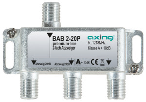 Axing BAB 2-20P Kabel-TV Abzweiger 2-fach 5 - 1218MHz