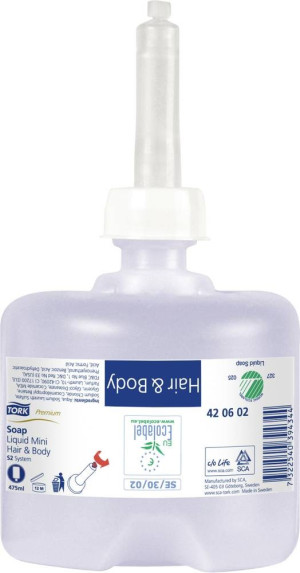 TORK 420602  Hair & Body Mini Flssigseife 475ml - 8 Stck