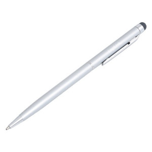 LogiLink AA0041 Touchpen mit Kugelschreiber Silber