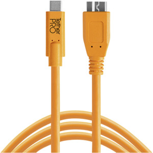 Tether Tools CUC3315-ORG USB-C zu 3.0 Micro- B 4,60m orange