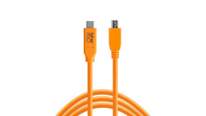Tether Tools CUC2515-ORG USB-C zu 2.0 Micro- B 5-Pin 4,60m orange