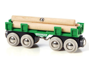Brio 33696002 Waggon mit Holzladung