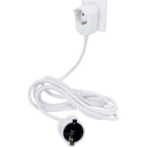 REV 0016130114 Strom Verlngerungskabel Wei 3.00m H05VV-F 3G 1,5mm
