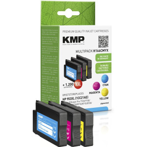 KMP H166CMYX Multipack C/M/Y kompatibel mit HP 953 XL