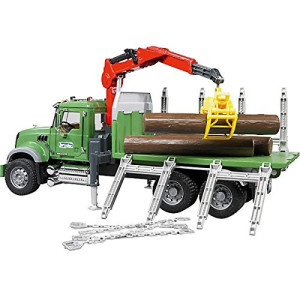 Bruder 02824 MACK Holztransport LKW mit Ladekran
