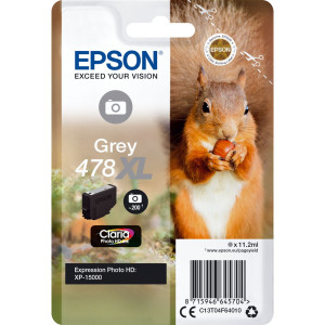 Epson Druckerpatrone T04F6, 478XL Original Grau C13T04F64010