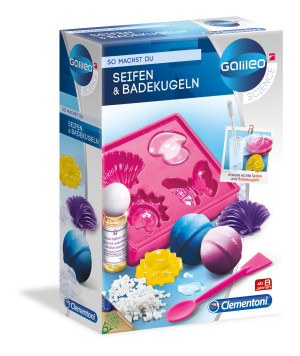 Clementoni 59013 Galileo - Seifen und Badekugeln Experimentier-Set
