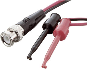 VOLTCRAFT BNC-Messleitung 0.80m Schwarz, Rot