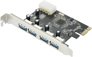 Renkforce 4 Port USB 3.2 Gen 1-Controllerkarte USB-A PCIe