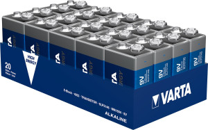 VARTA HIGH ENERGY Batterie E-Block (9V-Block) 20er