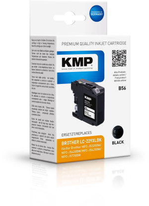 KMP Druckerpatrone ersetzt Brother LC-229XLBK Kompatibel Schwarz B56