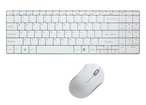 LogiLink ID0109 Funk Tastatur, Maus-Set Deutsch, QWERTZ Wei