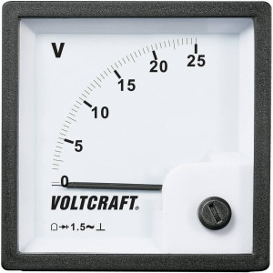 VOLTCRAFT AM-72x72/25V AM-72x72/25V Analog-Einbaumessgert AM-72x72/