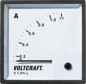 VOLTCRAFT AM-72X72/1A AM-72X72/1A Analog-Einbaumessgert AM-72X72/1A