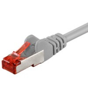 Goobay 0,25m CAT 6 Patchkabel, S/FTP (PiMF), Grau