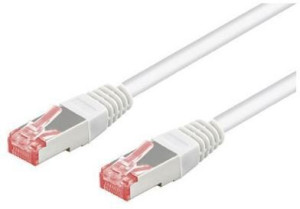 Goobay 1,5m CAT 6 Patchkabel, S/FTP (PiMF), Wei