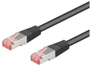Goobay 7,5m CAT 6 Patchkabel, S/FTP (PiMF), Schwarz