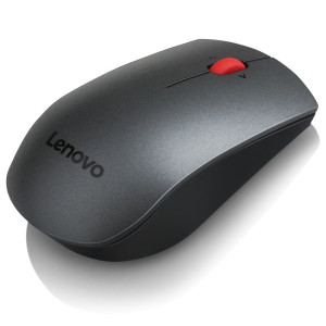 Lenovo Professional Maus Funk Laser Grau, Rot 5 Tasten 1600 dpi