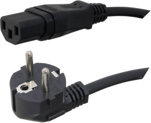 HAWA 1008232 Kaltgerte Anschlusskabel Schwarz 2.50m