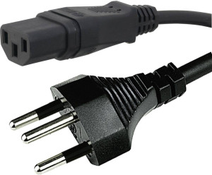 HAWA 1008243 Kaltgerte Anschlusskabel Schwarz 2.00m