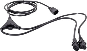 HAWA 1008273 Kaltgerte Y-Kabel Schwarz 5.00m