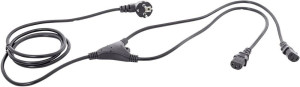 HAWA 1008275 Kaltgerte Y-Kabel Schwarz 5.00m
