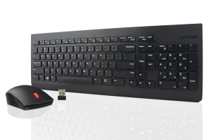 Lenovo Essential USB Tastatur, Maus-Set Deutsch, QWERTZ Schwarz