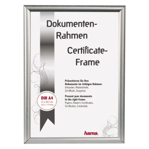 Hama Madrid silber       21x29,7 Kunststoff DIN A4          66842