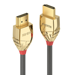 LINDY HDMI Anschlusskabel HDMI-A Stecker, HDMI-A Stecker 10.00m Grau
