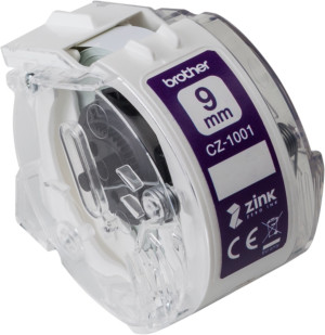 Brother Farbetikettenrolle CZ-1001 BxL 9mm x 5m - Passend fr VC-500W