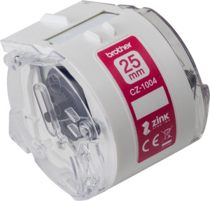 Brother Farbetikettenrolle CZ-1004 BxL 25mm x 5m - Passend fr VC-