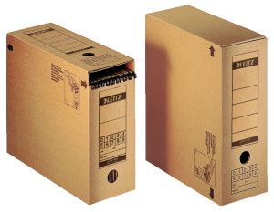 Leitz Archivbox 6086-00-00 120mm x 270mm x 325mm Wellpappe Naturbraun