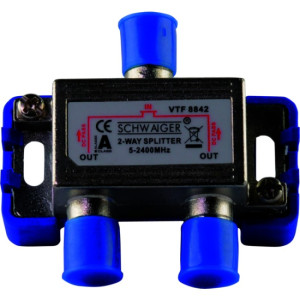 Schwaiger VTF8842 241 SAT-Verteiler 2-fach 5 - 2400MHz