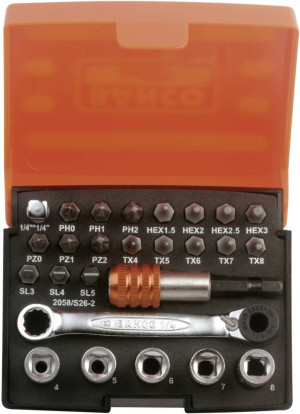 Bahco Steckschlsselsatz 26teilig 2058/S26-2