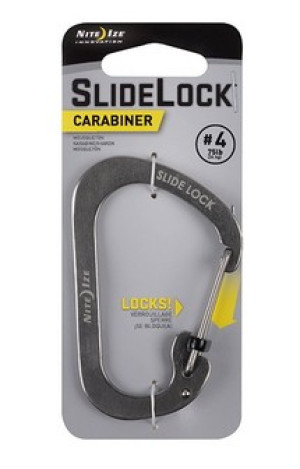 NITE Ize CSL4-11-R6 Karabiner SlideLock, Gr. 4 52mm x 78.5mm x 3mm