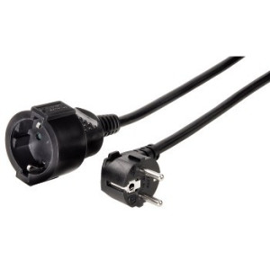 Hama 00047871 Stromverlngerungskabel Schuko 10m - schwarz