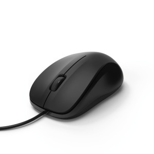 Hama MC-300 Maus USB Optisch Schwarz 3 Tasten 1200 dpi