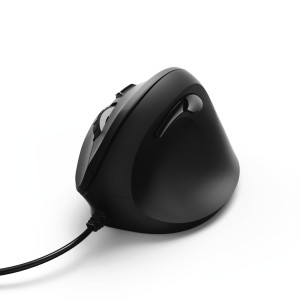 Hama EMC-500 Ergonomische Maus USB Optisch Schwarz 6 Tasten 1000 dpi,