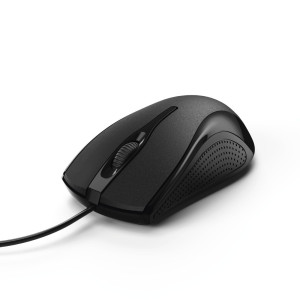 Hama MC-200 Maus USB Optisch Schwarz 3 Tasten 1200 dpi