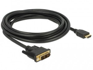Delock Kabel DVI 18+1 Stecker > HDMI-A Stecker 3,0 m