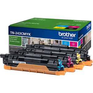 Brother Toner TN-243 Multipack (je 1x BK/M/C/Y) - Passend fr DCP-