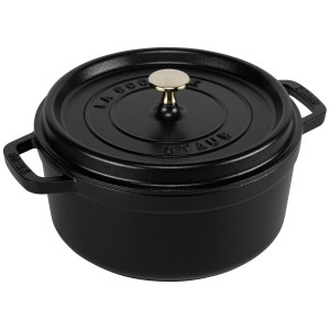 STAUB Gusseisen FR, rund, 24 cm, Schwarz