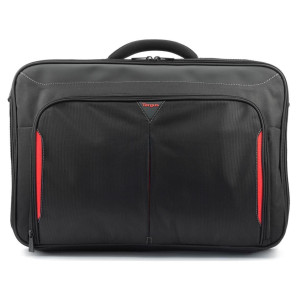 Targus Classic+ Clamshell Laptop Tasche  (17-18") schwarz/rot