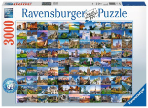 Ravensburger Puzzle - 99 Beautiful Places in Europe 17080 99